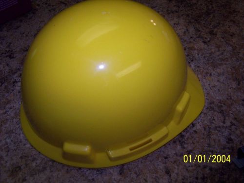 Msa yellow class g type i skullgard phenolic non-slotted style hard hat cap for sale