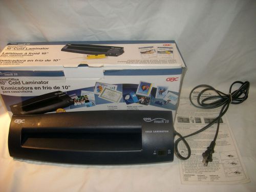 Gbc  cool touch home office 10&#034; cold laminator  model  ct-10  nice! for sale
