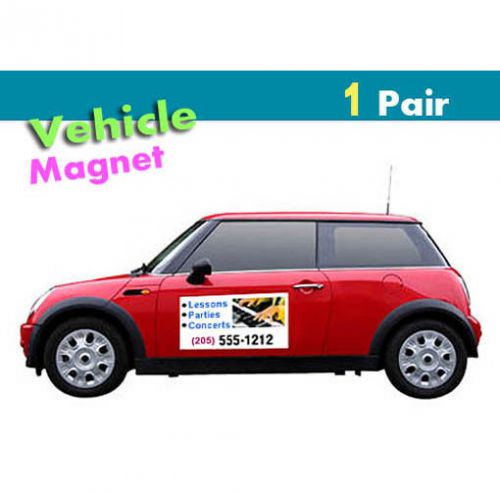 Pair of  12x18  quality magnetic signs for vehicle  [30 mil] - removabletoutdoor for sale