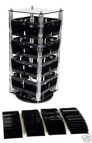 EARRING ROTATING DISPLAY STAND REVOLVING W/100 CARDS
