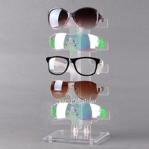 5 pairs of glasses shop clear frame counter display show retail stand holder for sale