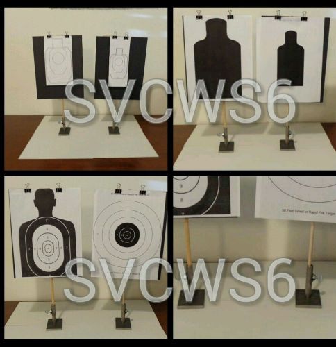 DIY target stands for SIRT LASER PISTOL TRAINING