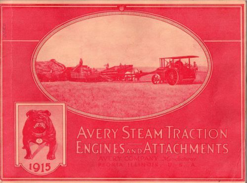1915 and 1922 Avery reprint catalogues, steam traction engines and tractors