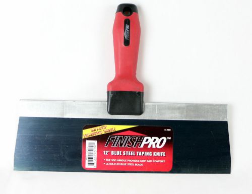 NEW! FinishPro 12&#034; Blue Steel Taping Knife for Drywall