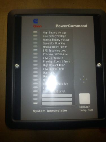 NEW Cummins Onan 300-4510 Power Command System Annunciator NOS