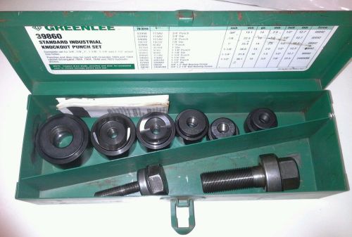 Greenlee 39860 Standard Industrial Knockout Punch Set 14 pc