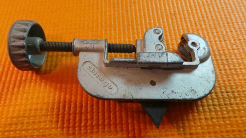 CHICAGO TUBING CUTTER 3/16&#034; TO 1-1/8&#034; O.D.MADE IN USA TOOL