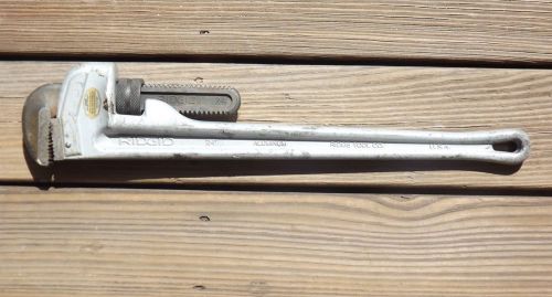 Ridge tool ridgid aluminum straight  24&#034;  pipe wrench elyria, ohio - used for sale