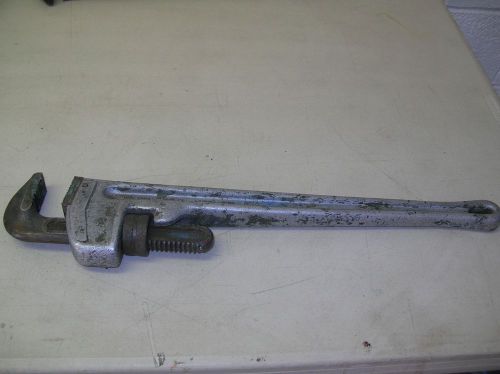 Ridgid rigid 824 heavy duty 24&#039;&#039; aluminum pipe wrench no. 2 for sale