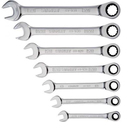 7 Pc Ratcheting Wrench St 94-542W Stanley Nutsetters and Sockets 94-542W