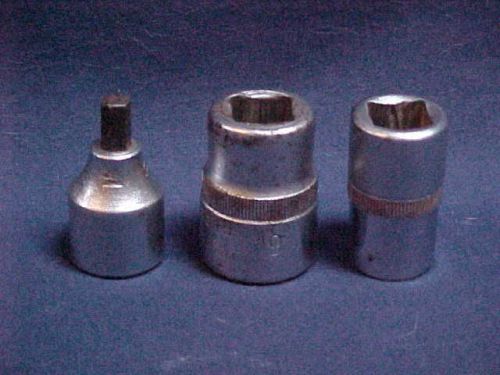 Dowidat 1/2&#034; drive chrome vanadium sockets mm ( 3 ) for sale