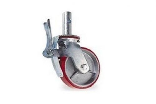 New durable locking scaffolding caster with 8&#034; x 2&#034; polyurethane on steel wheel for sale