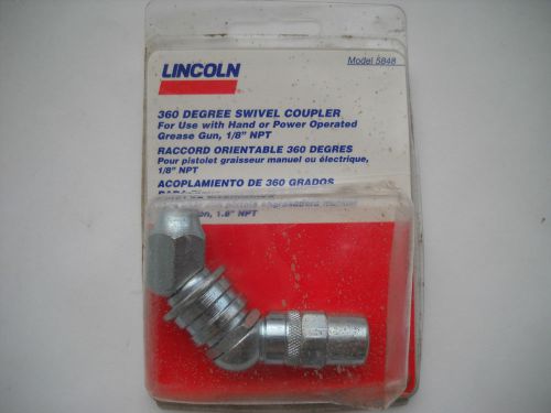 LINCOLN AUTOMOTIVE 5848 360 DEGREE SWIVEL COUPLER  1/8&#034;NPT NEW IN PACKAGE