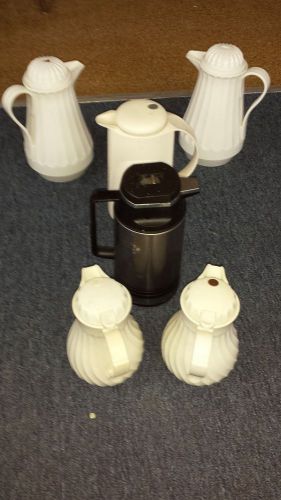 Restaurant-style Thermal Coffee Carafes 6ct, varying in size and make
