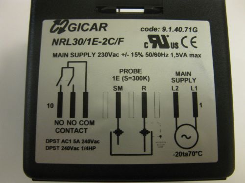 NEW GICAR NRL 30/1E-2C/F  level controller 230V  9.1.40.71G level controller