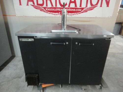 DD50C Beverage Air Kegerator 2 Door 2-Keg Beer Cooler - Black