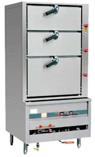 NEW STAINLESS STEEL CHINESE STYLE Environmental Steam Cabinet MODEL PESC-36
