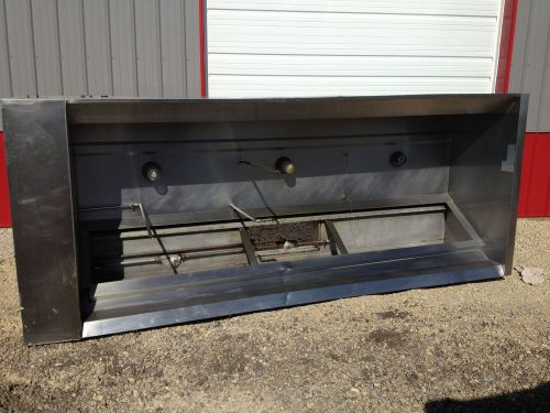 Captive aire 11&#039; 3&#034; stainless steel exhaust hood complete heated return updraft for sale