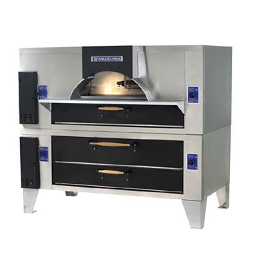 Bakers fc-516/d-125 il forno classico pizza oven, double stacked, wood burning s for sale