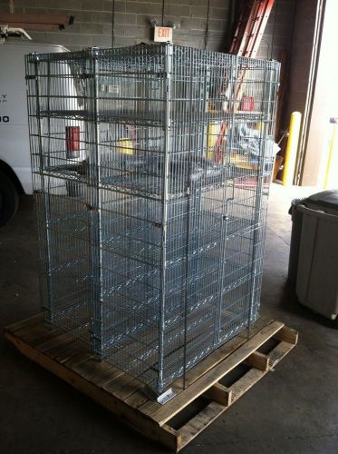 Security Cages Rooling. IRSG 4 Shelfs w/plastic liners  Set 2ea.