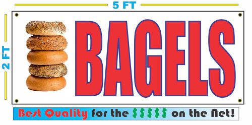 BAGELS Full color BANNER Sign NEW Larger Size Best Quality for the $$$