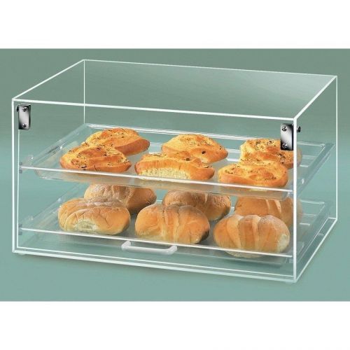 CAL-MIL STRAIGHT FRONT &#034;STAKUM&#034; DISPLAY CASE, 2 TIER