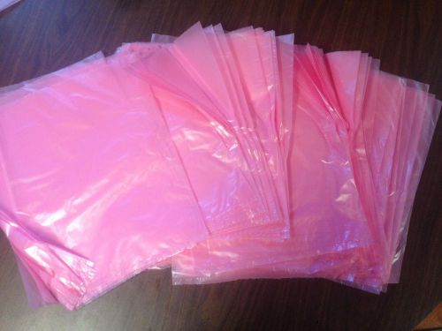 New Lot of 100 Anti-static Bags 12&#034; x 15&#034; 2 Mils for Motherboards Pink Poly Bag