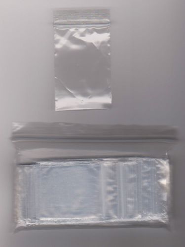 100 zip top plastic bags 3x2 inch resealable bag clear for sale