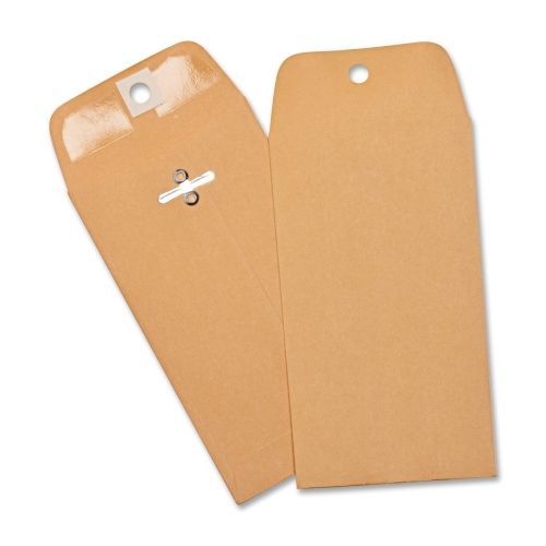 Business Source Heavy Duty Clasp Envelope - #10(3.38&#034;x6&#034;)100/Box  - BSN36669