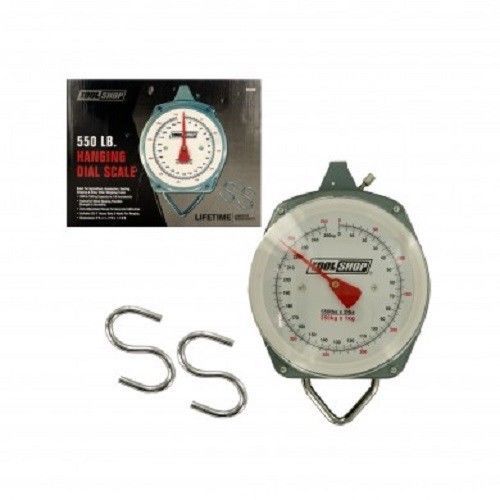TOOL SHOP Heavy Duty Hanging Dial Scale 550lb For Shipping Hunting Weighing