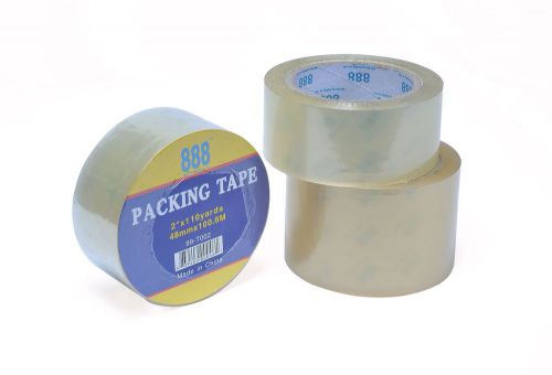 99-T001 36 ROLLS SHIPPING &amp; PACKING TAPE 2” X 110 YD - 2.0 MIL CLEAR  WHOLESALE