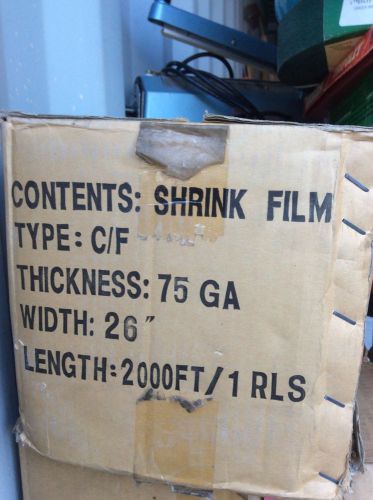 Shrink film 1 roll 26 inch CF 2000 foot