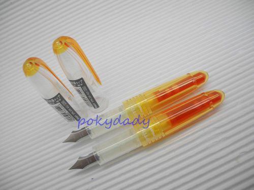 3pcs Pilot SPN-20F Petit fine nib Fountain pen Apricot Orange ink