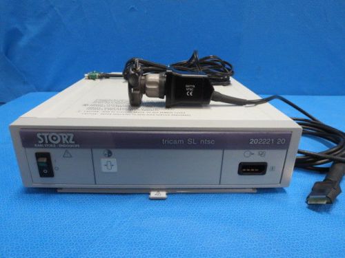 Storz 20222120 tricam sl endoscopy system with ntsc camera head- clear image! for sale