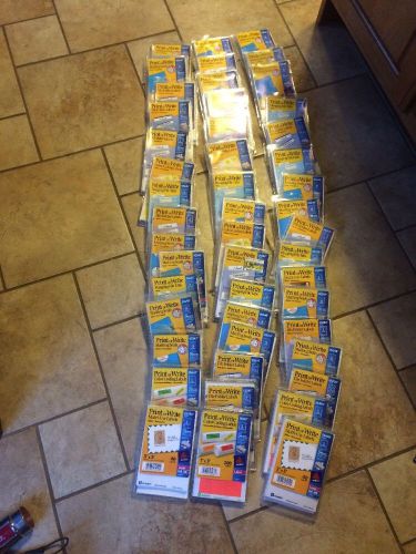 Print Or Write Lables Assortment Lot Of 48 Packages 1000&#039;s Of Lables