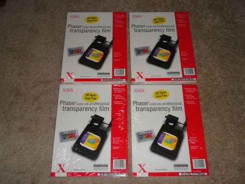 Xerox Phaser solid ink transparency film 103R01039 4 boxes x 100 sheets UNOPENED