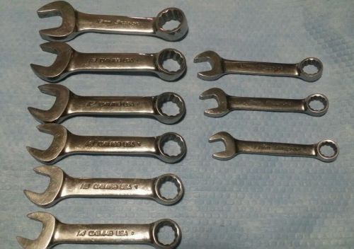 Snap-on 9 Pc. Metric Stubby Wrench Set 11mm to 19mm