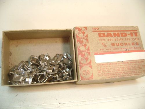 35 BANDIT TYPE 201 STAINLESS STEEL 3/8 BUCKLES, BAND-IT
