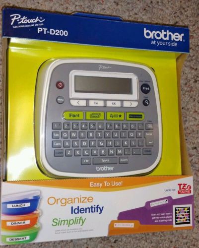 Brother P-Touch PT-D200 Label Thermal Printer Labeler new