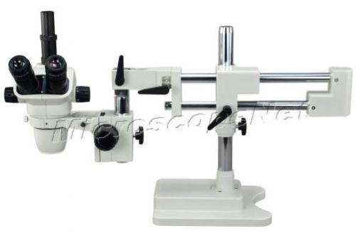 6.7X-45X Dual-arm Zoom Stereo Boom Stand Trinocular Microscope