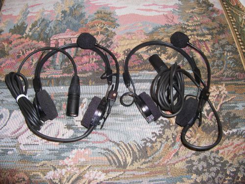 2-Telex Headset #70340-102,PH-4R  Dual Sided with Microphone