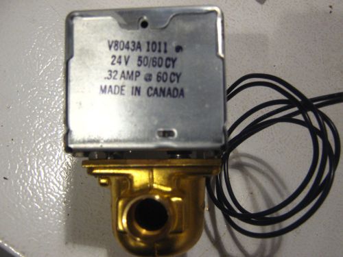 Honeywell v8043a 1011 hydronic electric zone valve 24v 1/2&#034; copper sweat for sale