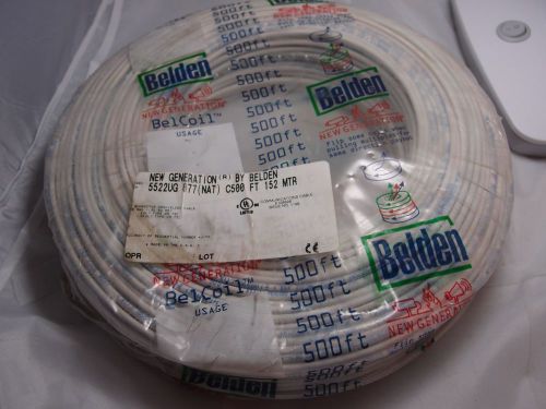 New belden 5522 ug 877 nat 500&#039; 4 conductor 22awg unshielded control wire cable for sale