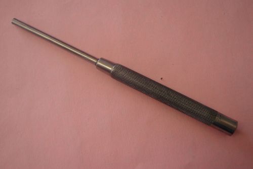 SAGAR 1/4 IN PIN PUNCH WITH KNURLED HANDLE USA MADE 8 IN LONG