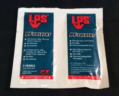 Lps labs 61410 pf solvent industrial degreaser single wet/dry packets 98 qty for sale