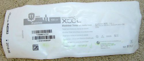1 Ethicon Endopath Xcel Bladeless Trocar 11x100mm w/Stability Sleeve B11LT