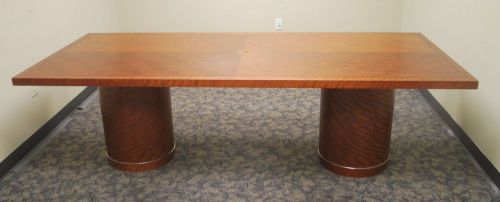 8&#039; BY 3.5&#039;&#039; BY 32&#039;&#039; STAINED TIGER WOOD CONFERENCE TABLE