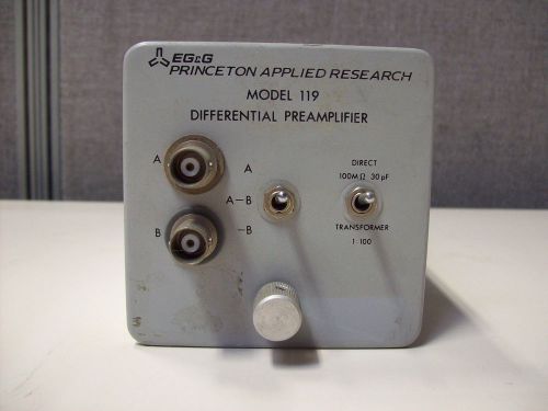 Princeton Applied Research EG&amp;G Model 119 Differential Preamplifier