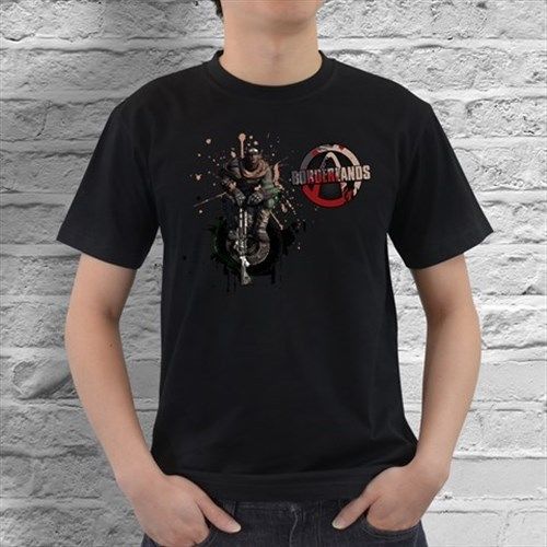 New Borderlands PS2 Mens Black T-Shirt Size S, M, L, XL, XXL, XXXL