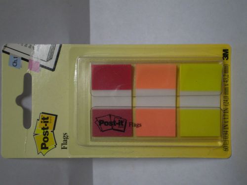 LOT OF 6 PACKS POST-IT 680 ROY 1&#034; X 1-3/4&#034; FLAGS 100 COUNT PACKS